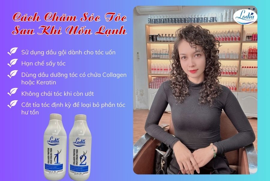 Cách chăm sóc tóc sau khi uốn
