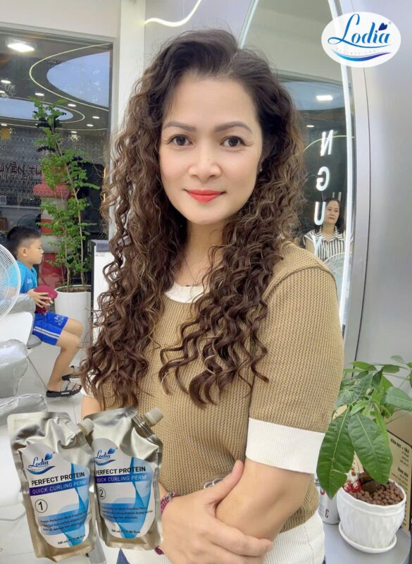 cách uốn tóc xù mì