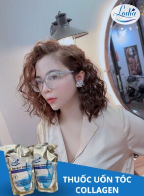 thuốc uốn tóc collagen lodia