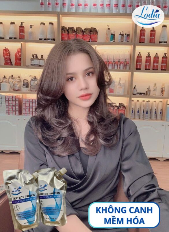 thuốc uốn tóc không canh mềm hóa