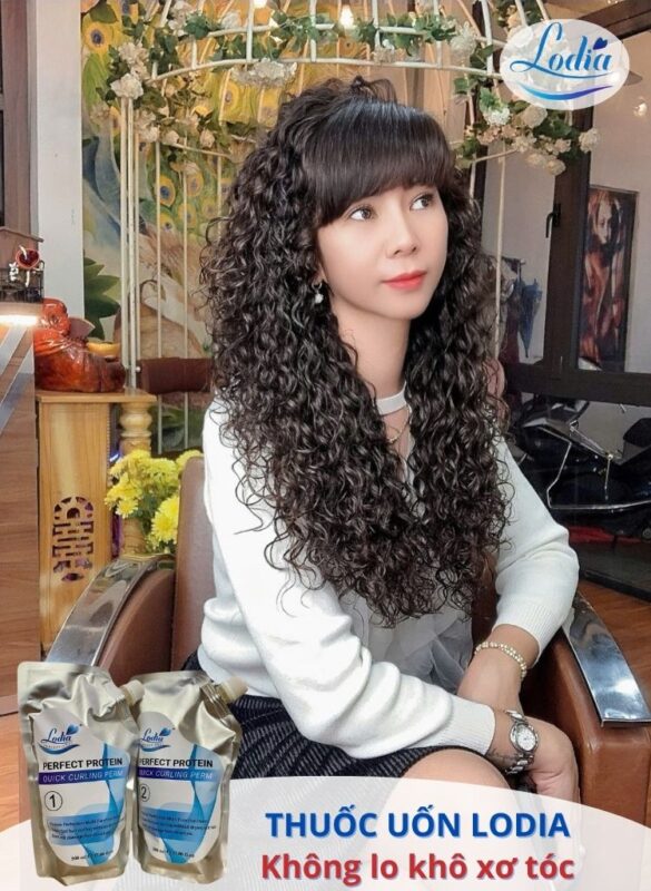 Thuốc uốn tóc không khô xơ